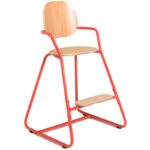 chaise haute charlie crane evolutive tibu bright red abitare kids