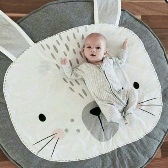 tapis de jeux enfants bébé lapin